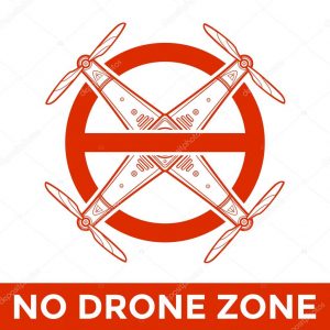Schild No Drone Zone